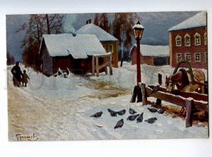 223948 RUSSIA Germashev village smithy Lenz #134 pigeons old