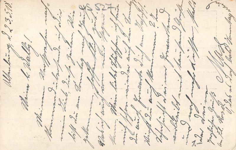 us527  soldiers military censored army ww1 horse Hamburg germany