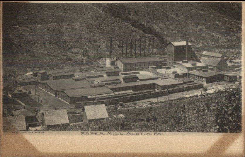 VINTAGE POSTCARD PAPER MILL TYRONE PA. 557-7