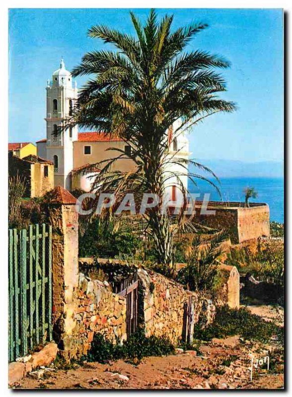 Postcard Modern Oasis Beauty Corsica Cargese Latin Church