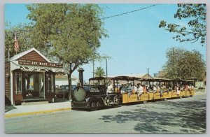 State View~Depot & Conch Tour Train Key West Florida~Vintage Postcard
