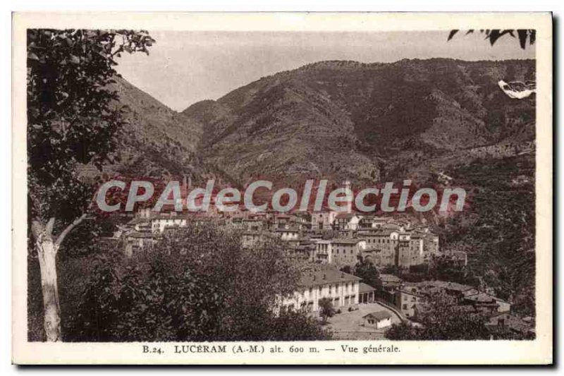 Postcard Old Luceram Vue Generale