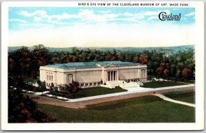 Cleveland Ohio OH, Bird's Eye View of Museum of Art, Wade Park, Vintage Postcard