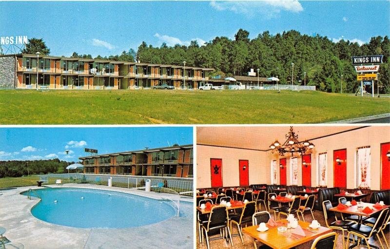 Lenoir City Tennessee~Kings Inn Motel & Restaurant-Swimming Pool & Entrance~'60s