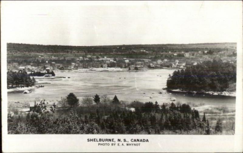 Shelburne NS Nova Scotia Real Photo Postcard