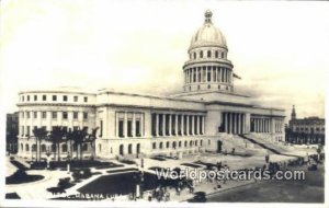 Real Photo Capitol Bldg Habana Cuba, Republica De Cuba Writing On Back 