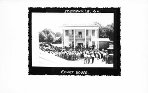 H75/ Statenville Georgia Echols RPPC Postcard c50s County Court House 139
