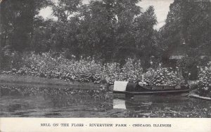 Early Amusement Park, Mill on Floss, Riverview Park, Chicago, IL  Old Postcard