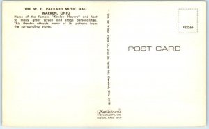 M-62907 The WD Packard Music Hall Warren Ohio USA