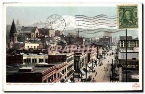 Postcard Old Second Avenue Looking South Scattle Seattle Wash