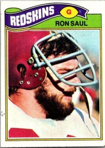 1977 Topps Football Card Ron Saul Washington Redskins sk21394