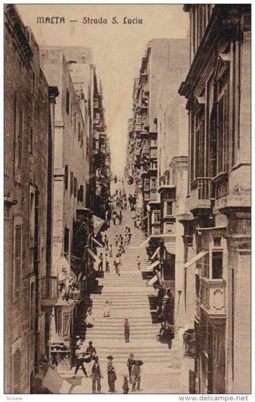 MALTA, 1900-1910´s; Strada S. Lucia