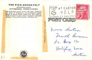 Roosevelt Hotel Pittsburgh, Pennsylvania PA Postcards