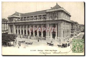 Old Postcard Geneve Hotel Post