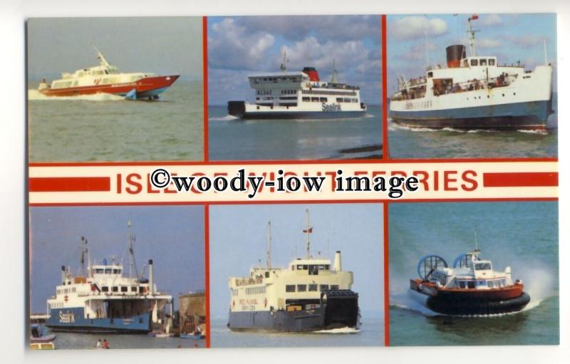 f0936 - 6 Isle of Wight Ferries - multiview postcard