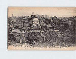 Postcard View taken from the station, La Grande Guerre, Saint-Quentin, France