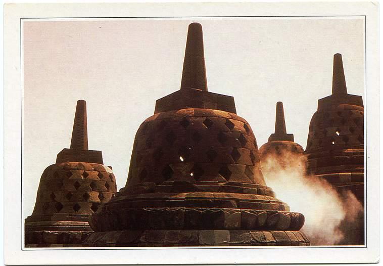 The Temple at Borobudur - Java, Indonesia