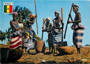 Republic of Senegal village scene