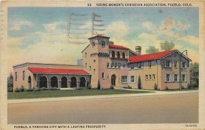 Pueblo Colorado 1948 Postcard Young Women's Christian Association