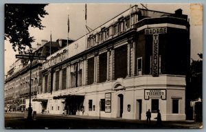 Postcard RPPC c1940s London UK Madame Tussauds Wax Museaum Street View