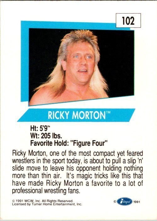 1991 WCW Wrestling Crad Ricky Morton sk21119