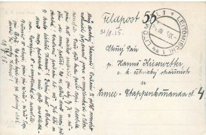 B508 Fine art postcard Cain by E. K. Liska 1915