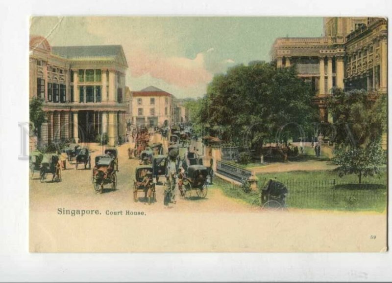 3147148 SINGAPORE Court House Vintage undivided back postcard