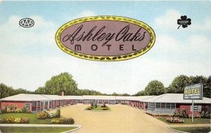 Valdosta Georgia 1950s Postcard Ashley Oaks Motel