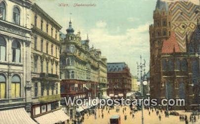 Stephansplatz Wien, Vienna Austria 1909 