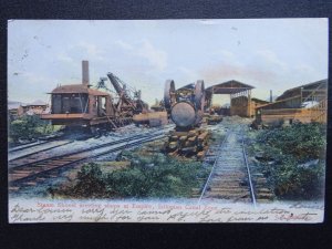 Isthmian Panama Canal Zone WORKING STEAM SHOVAL at Empire c1909 Postcard