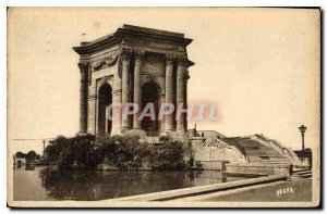 Old Postcard Montpellier Promenade du Peyrou the Chateau d'Eau