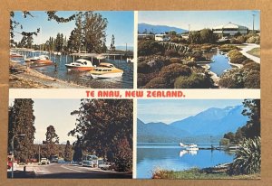 UNUSED POSTCARD -4 VIEWS OF TE ANAU, NEW ZEALAND