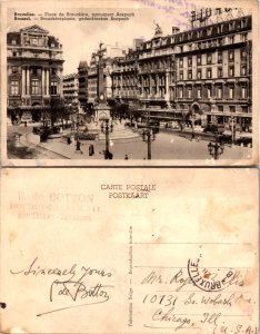 Brussel, Belgium, Place de Brouckère, Monument Anspach (13061