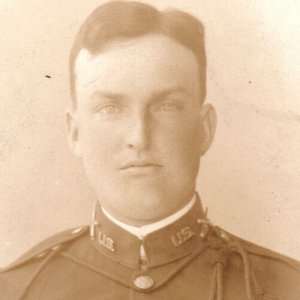 RPPC WWI US Army Coastal Artillery Soldier Real Photo Postcard