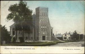 Lexington NE Presbyterian Church c1910 Postcard