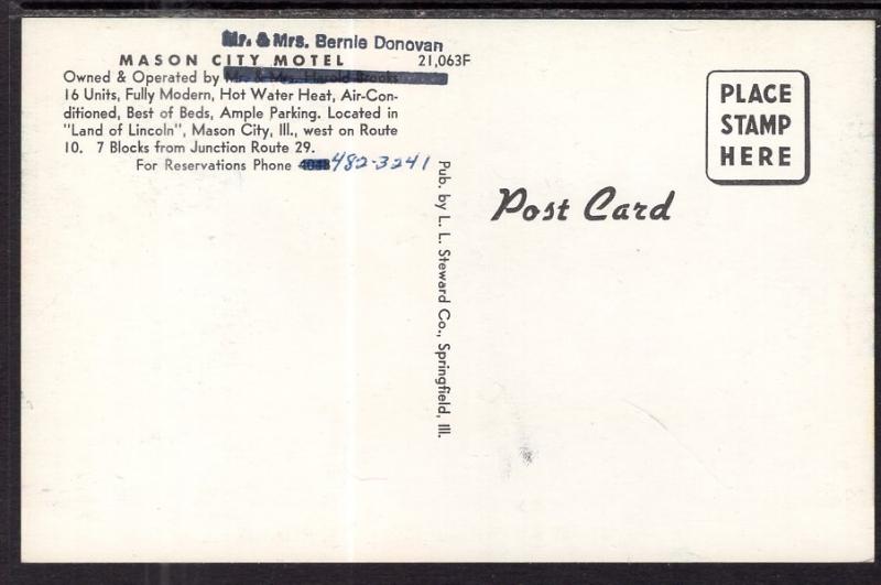Mason City Motel,Mason City,IL BIN