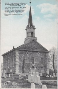 Postcard Christ Lutheran Church Tulpehocken Valley PA