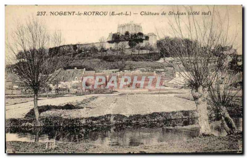 Old Postcard Nogent Le Rotrou Chateau De St Jean