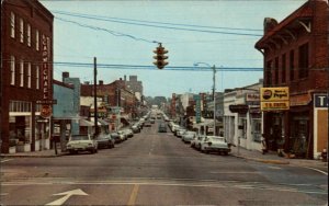 Dothan Alabama AL Soter Street Pepsi Sign Ad Advertising Vintage Postcard
