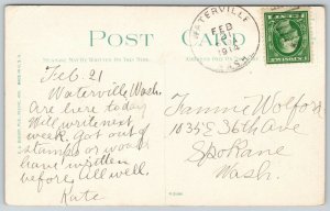 Wisconsin Dells~Double Deck Excursion Steamer in the Narrows~Blows Smoke~1914  