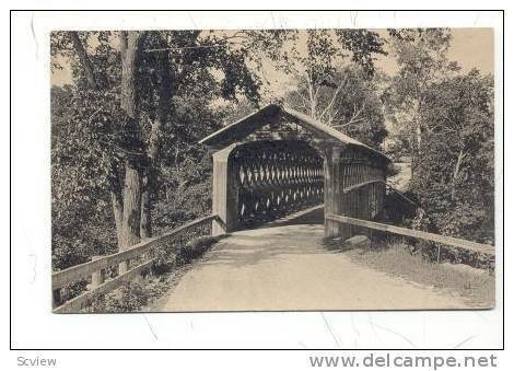 Old Covered Bridge, Green Mountain Edition, near Arlington, Vermont, PU-1951