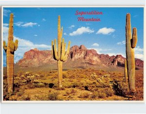 Postcard Superstition Mountain, Mesa, Arizona