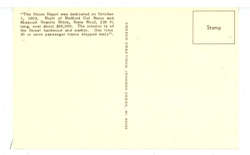 MI - Durand. Durand Depot, Artist's Sketch