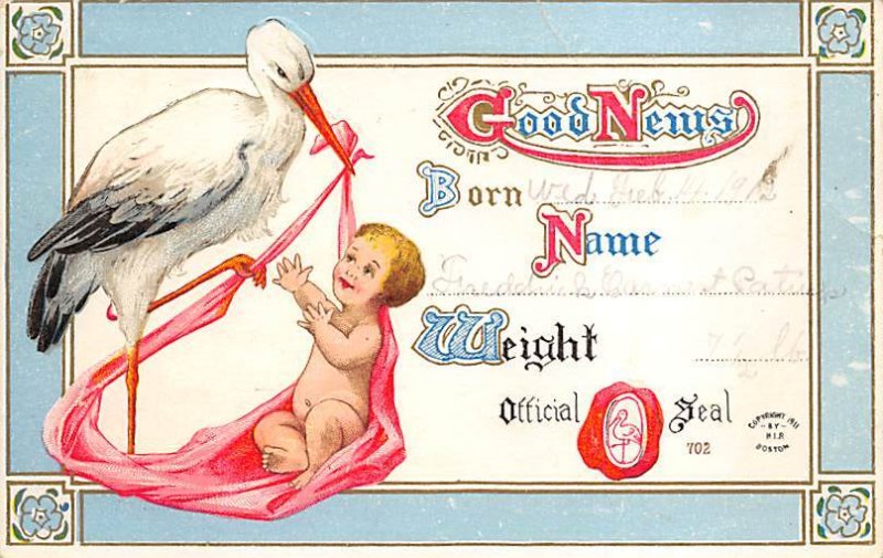 Announcement Stork 1912 