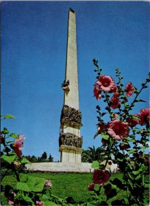 VINTAGE CONTINENTAL SIZE POSTCARD YEKATIT XII MONUMENT IN ADDIS ABABA ETHIOPIA