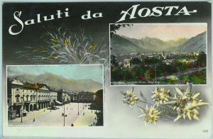 97322 - vintage postcard - AOSTA City - GREETINGS-