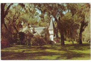 Christ Church, Frederica, Saint Simons Island, Georgia, Vintage Chrome Postcard