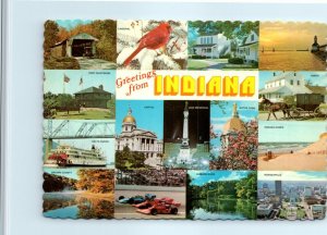 Postcard - Greetings from Indiana