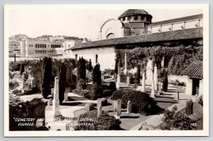 Cemetery And Garden Mission Dolores San Francisco RPPC Real Photo Postcard W22