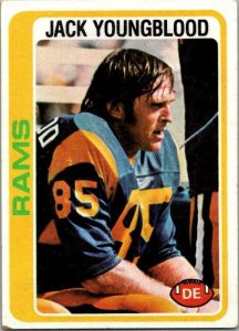 1978 Topps Football Card Jack Youngblood Los Angeles Rams sk7383